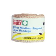 Medium Support Crepe Bandages - 2.5cm x 2m