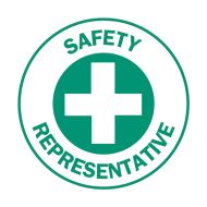 49573 Hard Hat Label - Safety Representative
