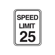 832055 Speed Limit Sign - Speed Limit 25 
