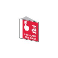 834620 Double Sided Fire Equipment Sign - Fire Alarm Call Point 