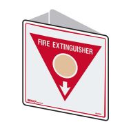 835735 Double Sided Fire Equipment Sign - Fire Extinguisher 