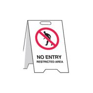 839007 Heavy Duty Floor Stand - No Entry Restricted Area.jpg