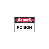 842504 Small Stick On Labels - Danger Poison 