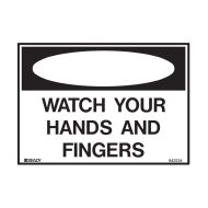 842534 Small Stick On Labels - Danger Watch Your Hands And Fingers 