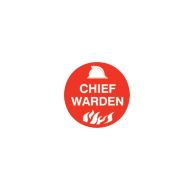 845734 Hard Hat Specialty Emblems - Chief Warden