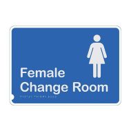 875058 Premium Braille Sign - Female Change Room B-W 