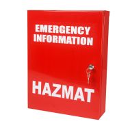 Emergency Information Hazmat Cabinet, Small - Red