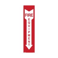 PF833456 Fire Equipment Sign - Fire Equipment Arrow Down 