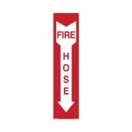 PF834989 Fire Equipment Sign - Fire Hose Arrow Down 