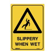 PF835385 Warning Sign - Slippery When Wet 