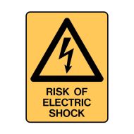 PF835773 Warning Sign - Risk Of Electric Shock 
