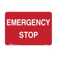 PF840431 Machine & Operational Sign - Emergency Stop 