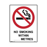 PF840559 No Smoking Sign - No Smoking Within __ Metres 