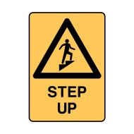 PF840838 Warning Sign - Step Up 