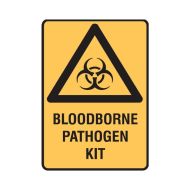 PF841138 Warning Sign - Bloodborne Pathogen Kit 