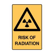 PF841620 Warning Sign - Risk Of Radiation 