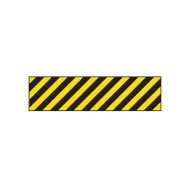 PF842851 Entry & Overhead Sign - Yellow-Black Diagonal Stripe 
