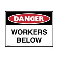PF847833 Mining Site Sign - Danger Workers Below 