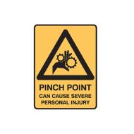PF847905 Mining Site Sign - Pinch Point Can Cause Severe Personal Injury 