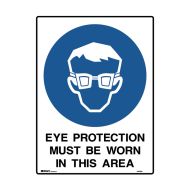 PF847983 Mining Site Sign - Eye Protection Must Be Worn In This Area 