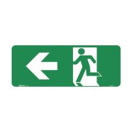 PF851411 Exit Sign - Running Man Arrow Left 