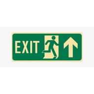 PF855076 Exit Floor Sign - Running Man Arrow Up 