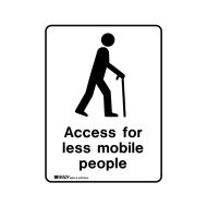 PF856236 Public Area Sign - Access For Less Mobile People 