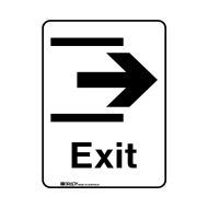 PF856297 Public Area Sign - Exit Right 