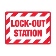 PF856793 Lockout Tagout Sign - Lock-Out Station