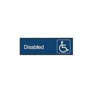 PF863074 Engraved Office Sign - Disabled + Symbol 