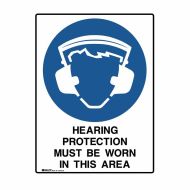 PF872539 UltraTuff Sign - Hearing Protection Must Be Worn On This Site 