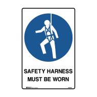 PF872607 UltraTuff Sign - Safety Harness Must Be Worn 