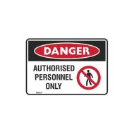 PF877151 ToughWash Sign - Danger Authorised Personnel Only 