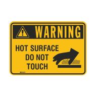 PF877157 ToughWash Sign - Warning Hot Surface Do Not Touch 