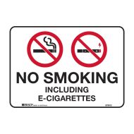 Prohibition Signs - No Smoking Including E-Cigarettes
