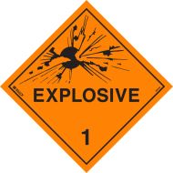Dangerous Goods Placard - Explosive 1