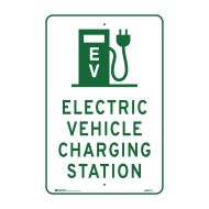 Parking Sign - Electric Vehicle Charging Station, 300 x 450mm