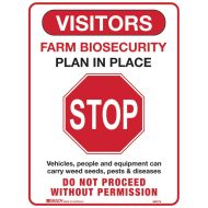 Farm Biosecurity Stop Sign