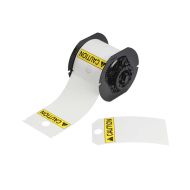 LOTO Tags - ANSI CAUTION, Printable Front, Blank Back, for B30 Printers