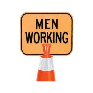 Snap On Cone Signs - Men Working (Plastic) H350mm x W350mm