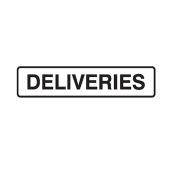 841516 Door Sign - Deliveries 