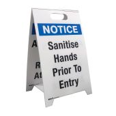 2 Legend Economy Floor Stand – Sanitise Hands Prior To Entry/All Vistors Must Register at Office