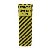 Bollard Signs - Driver Safety Zone, Flute